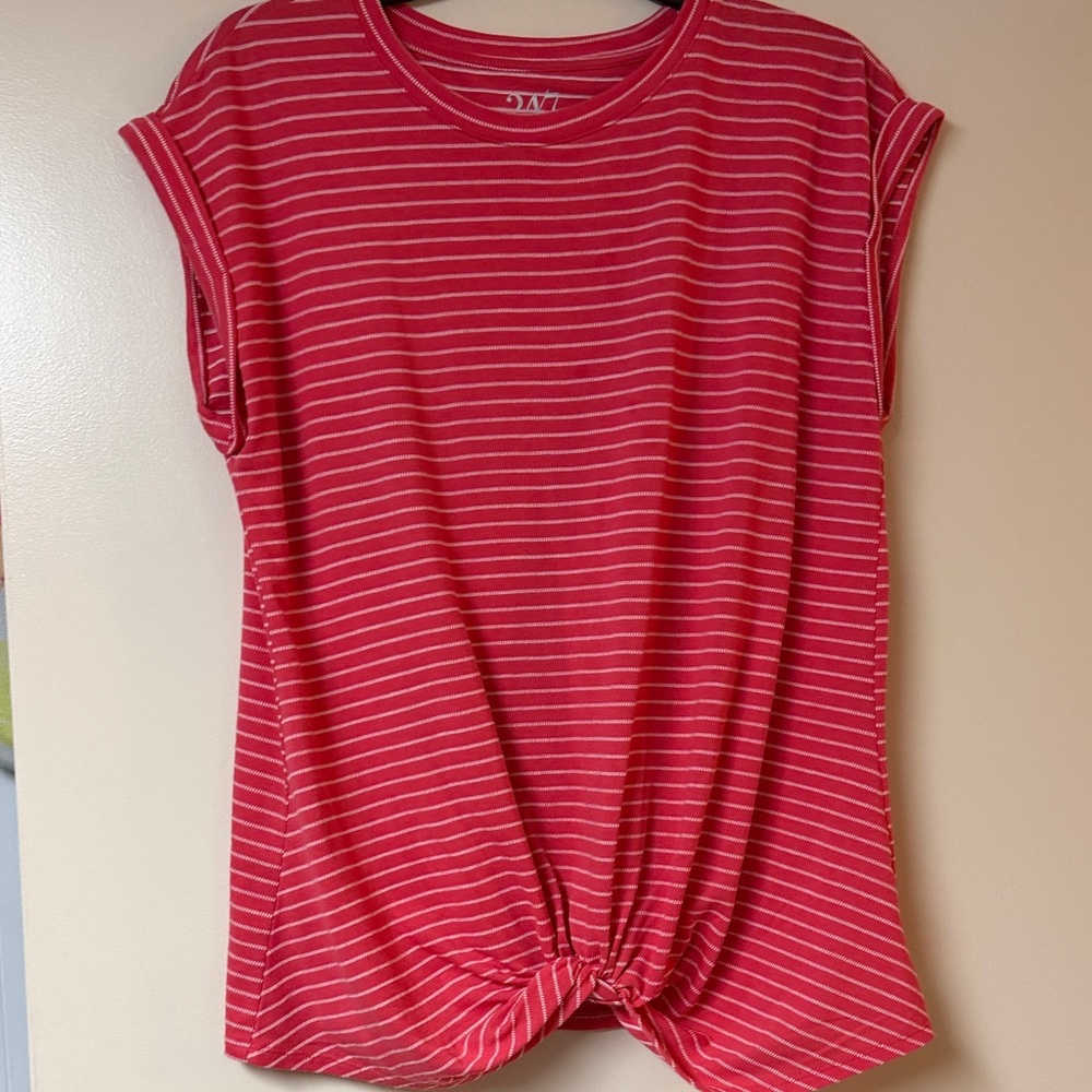Striped Red Women's Top. Maurice’s. Med